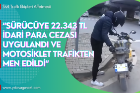 Kaldırımda Motosiklet Kullandı, Rekor Ceza Yedi